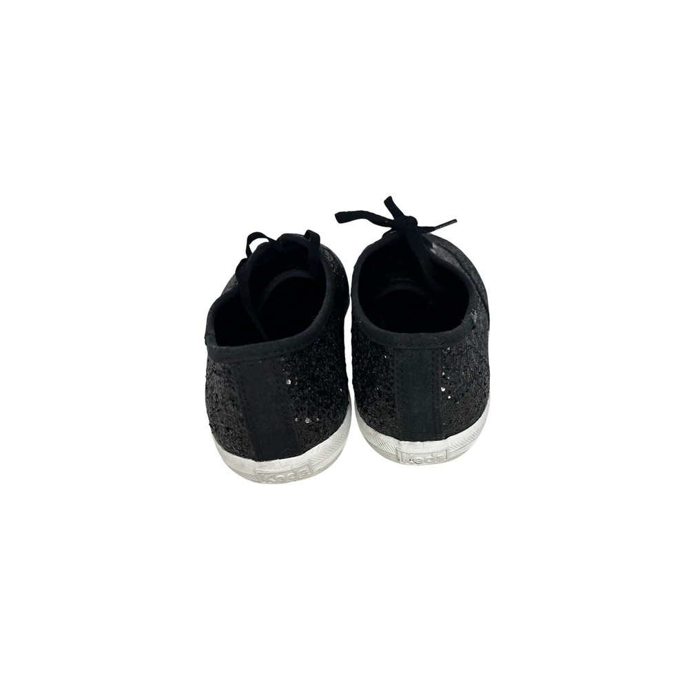 Keds Champion Black Glitter Sneakers Womens Low Top Lace Up Shoes, 11 - Picture 4 of 6